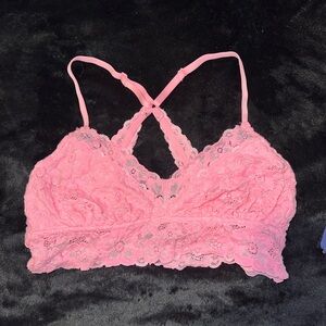 Aerie Pink Lace Bralette - Size M